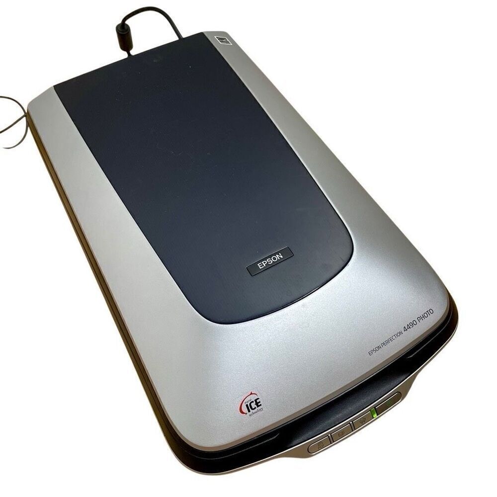 Epson Perfection 4490 Flatbed‎ Scanner Works With Power Adapter Film Document